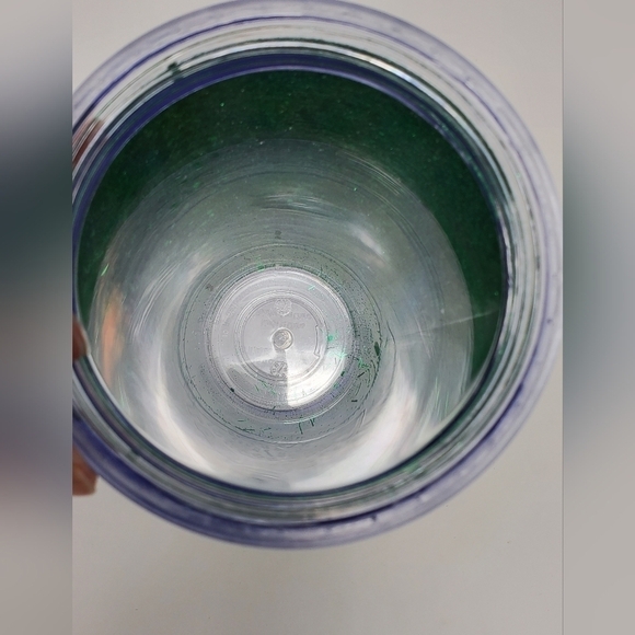 STARBUCKS GREEN GLITTER GRANDE ICED COFFEE COLD BEVERAGE TUMBLER 2018 HOLIDAY - Picture 7 of 13
